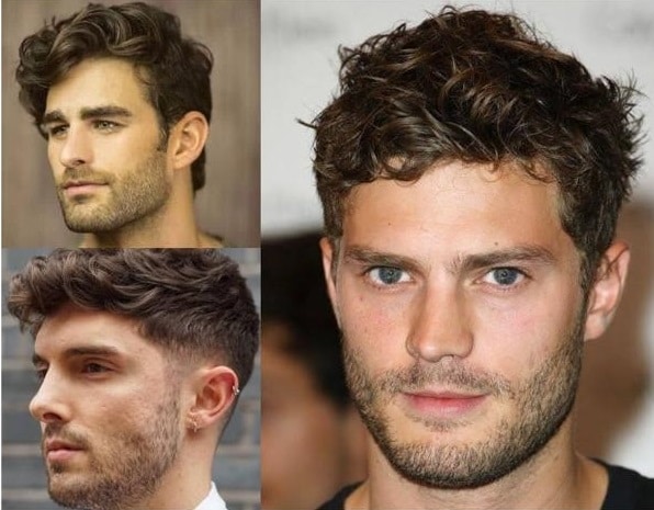 Cortes de cabelos masculinos estilo curtos e ondulados